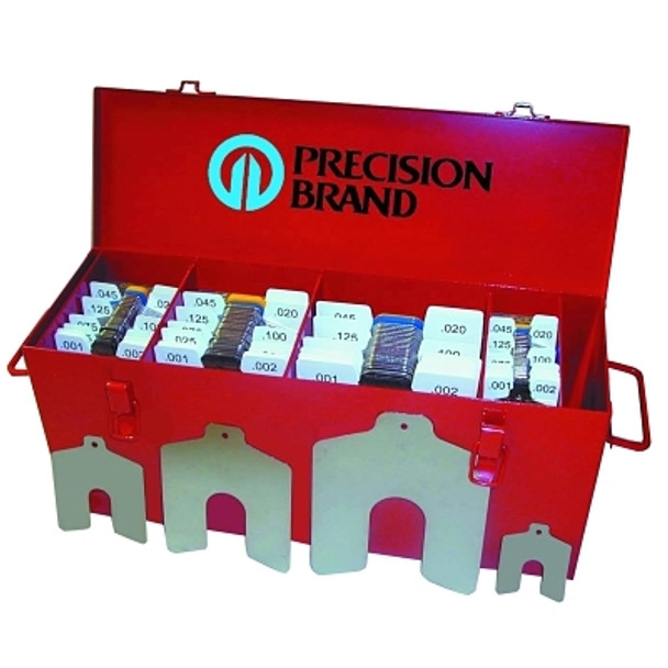 Precision Brand Slotted Shim Assortment Kits, .0010-1/8" Thick, Master Asst (1 EA / EA)