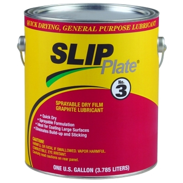 Precision Brand SLIP Plate No. 3 Dry Film Lubricants, 1 gal Can (4 EA / CA)