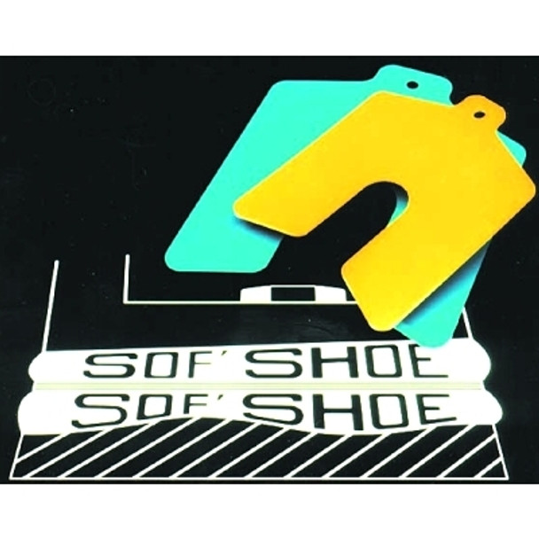 Precision Brand Sof Shoe Shims, 0.05, Elastomer, 0.02" x 2" x 2" (10 EA / PKG)