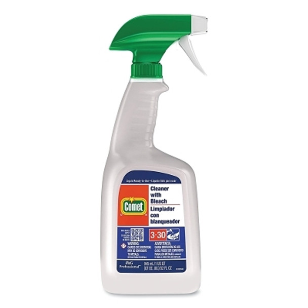 Procter & Gamble Comet Cleaner with Bleach, 32 oz, Trigger Spray Bottle, Fresh Scent (8 EA / PK)