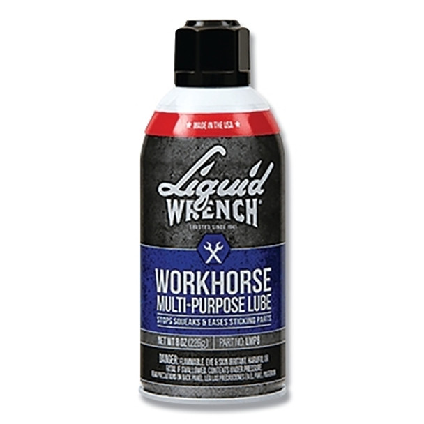 LIQUID WRENCH Workhorse Multi-Purpose Lube, 8 oz, Aerosol Can (12 EA / CA)