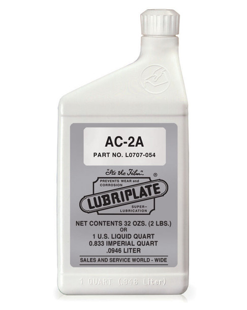 Lubriplate AIR COMP. OIL AC-2A, ISO-100 air compressor fluid for reciprocating/piston type (12/1 QTS)