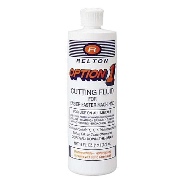 Relton Option 1 Metal Cutting Fluids, 1 pt, Bottle (12 CAN / CS)