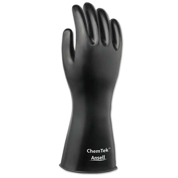 AlphaTec Butyl Gloves, Rough, Size 8, Black (1 PR / PR)