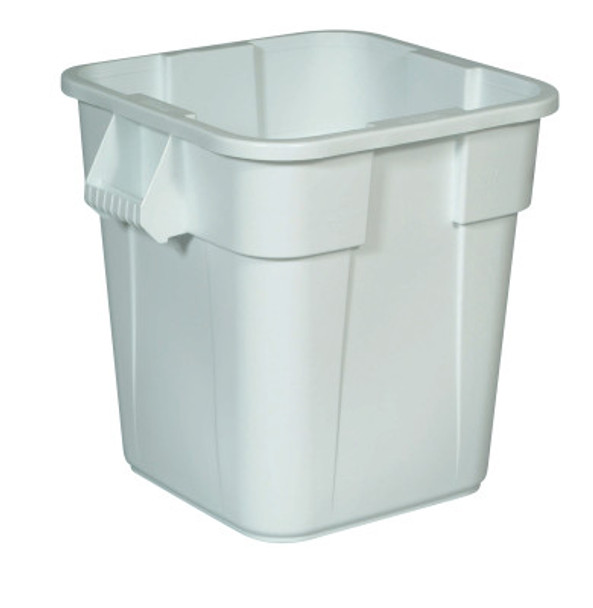 Newell Rubbermaid Brute Square Containers, 28 gal, White (6 CTN/EA)