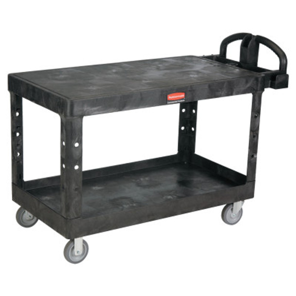 Newell Rubbermaid Heavy-Duty Flat Shelf Utility Carts, 750 lb, 54 X 25 1/4 X 38 1/8h, Black (1 EA/PK)