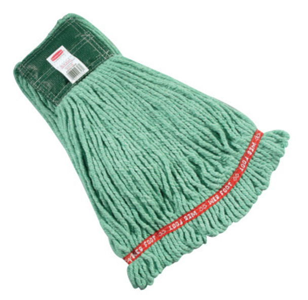 Newell Rubbermaid Web Foot Shrinkless Wet Mops, Medium, Cotton/Synthetic, 5 in (1 EA/EA)