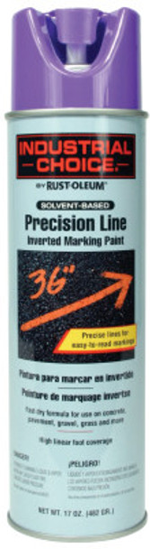 Rust-Oleum Industrial M1600/M1800 Precision-Line Inverted Marking Paint,17oz, Fluorescent Purple (12 CN/EA)