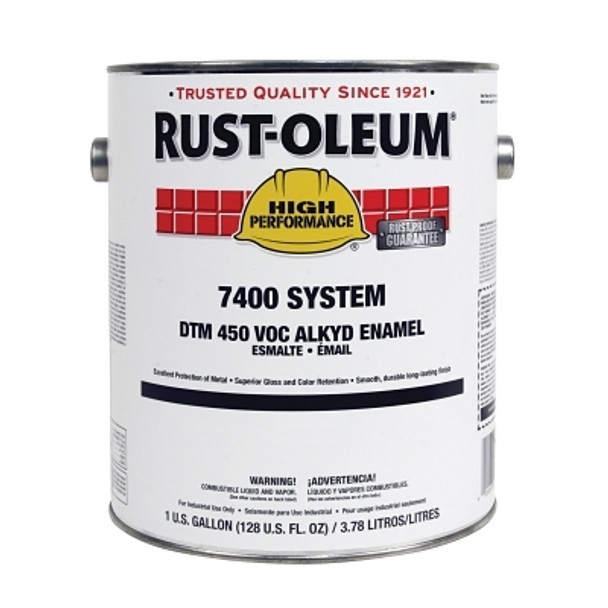 Rust-Oleum High Performance 7400 System DTM Alkyd Enamels, 1 Gallon Can, Flat (2 CN / CA)
