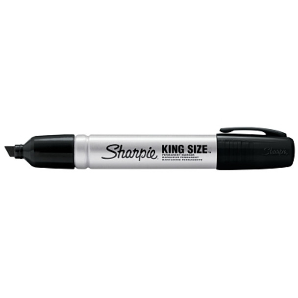 Sharpie King Size Permanent Marker, Black, Large Chisel Tip, 12 Count (12 EA / DZ)