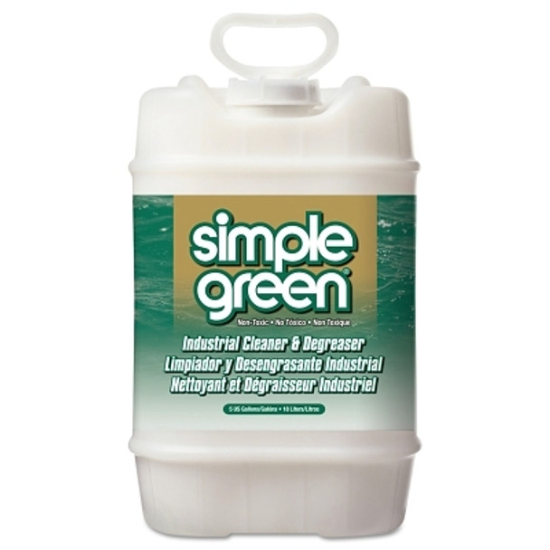 Simple Green Industrial Cleaner and Degreaser, 5 gal, Pail, Sassafras Scent (5 GA / PA)