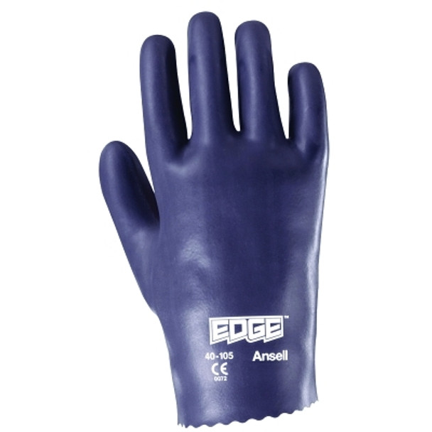 Edge Nitrile Gloves, Slip-On Cuff, Interlock Knit Lined, Size 9 (12 PR / DZ)