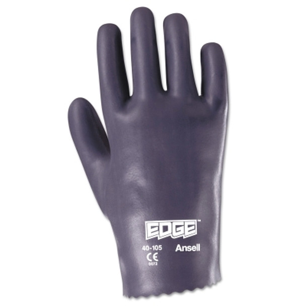 Edge Nitrile Gloves, Slip-On Cuff, Interlock Knit Lined, Size 10 (12 PR / DZ)