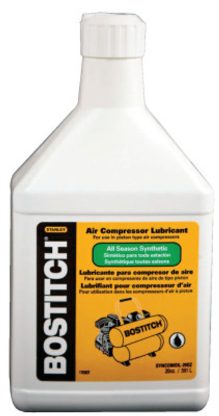 Bostitch Air Compressor Synthetic Oils, 20 oz, Bottle (6 BO/BIT)