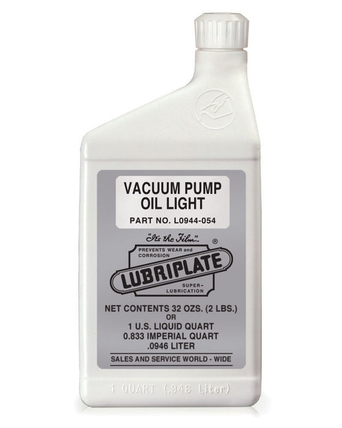 LUBRIPLATE VACUUM PUMP OIL - LIGHT, 1 Quart, (1 BTL/EA)