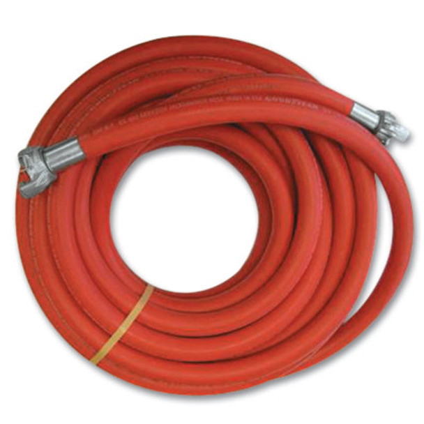 Jackhammer Air Hose Assembly, 0.38 lb @ 1 ft, 1.10 in OD, 3/4 in ID, 50 ft, 200 psi, Red (1 PC / PC)