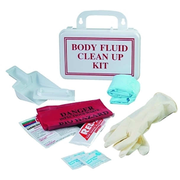 Body Fluid Clean-Up Kits, Plastic, 5.5 in x 8.375 in (1 KT / KT)