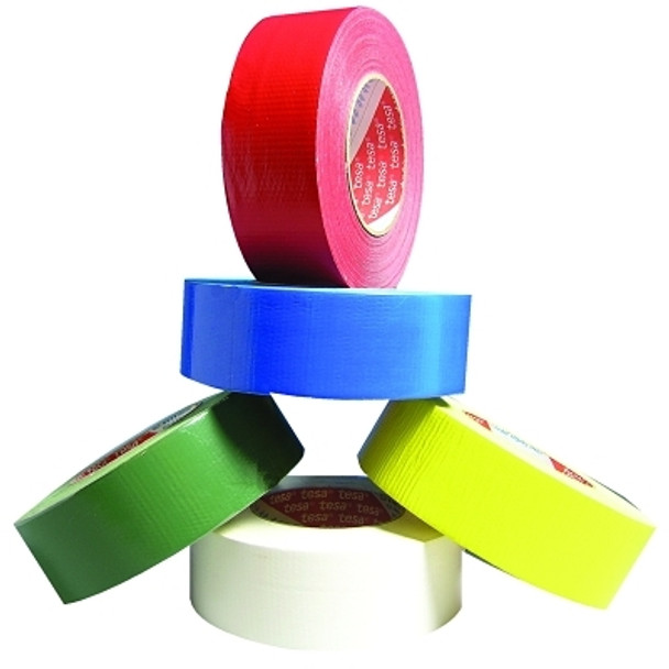 Tesa Tapes Industrial Grade Duct Tape, 2 in x 60 yd x 9 mil, Yellow (24 RL / CA)