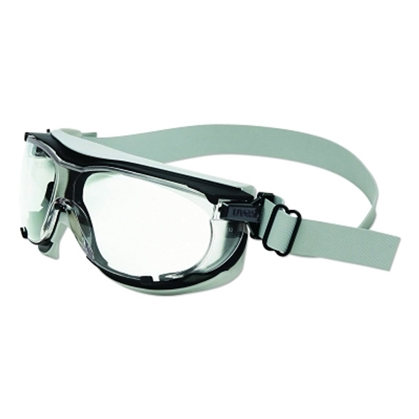 Carbonvision Safety Goggle, Clear Lens, Black/Gray Frame, Dura-Streme, Fabric (1 PR / PR)