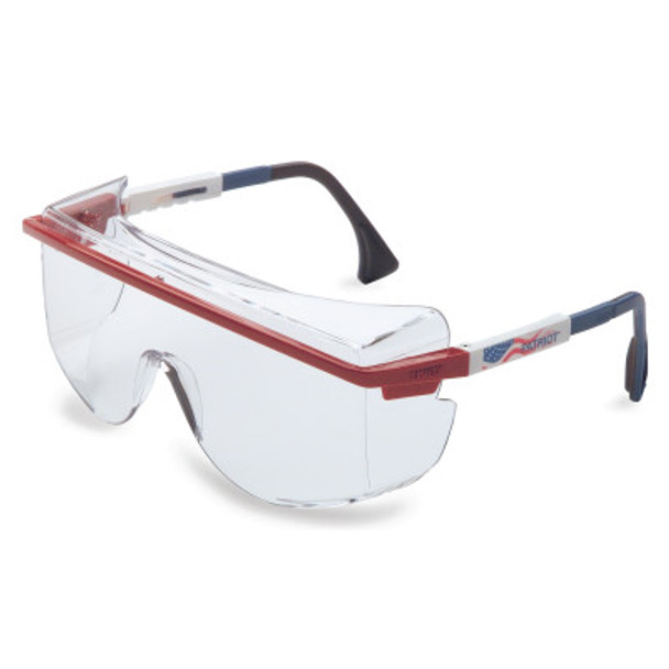 Astrospec OTG 3001 Eyewear, Clear Lens, HC, Ultra-dura, Blue/Red/White Frame (1 EA)