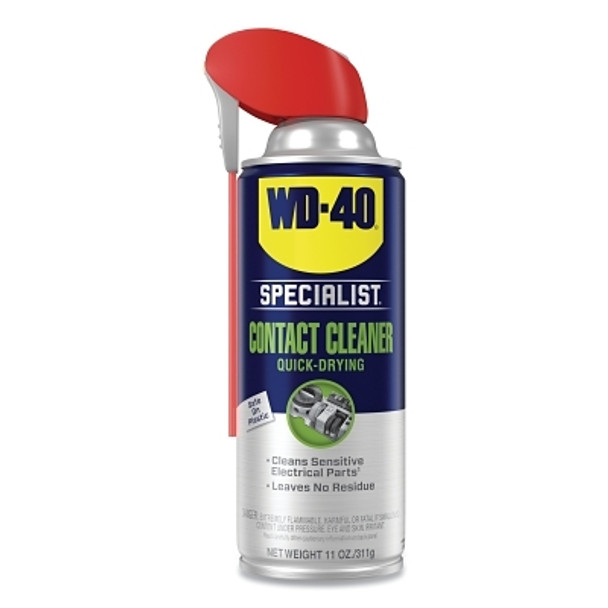 WD-40 Specialist Contact Cleaner, 11 oz, Aerosol Can, Hydrocarbon/Alcohol Scent (6 CN / CA)