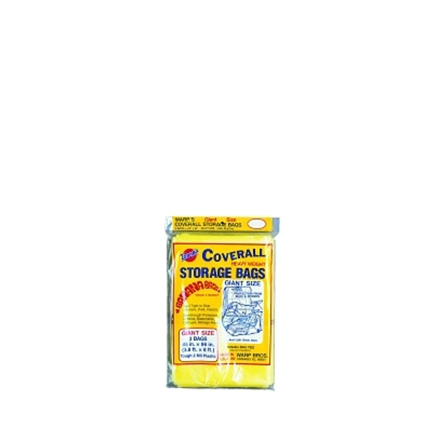 Warp Brothers Oversize Storage Bags, 45 X 96 in, Yellow, 3 per package (3 EA / PAK)
