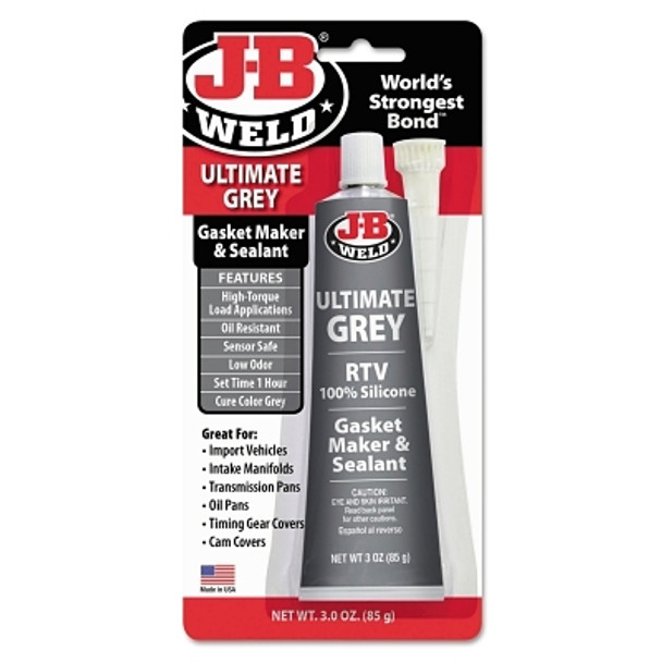 J-B Weld Ultimate Grey Gasket Maker & Sealant , 3 oz Tube Skin Packed (1 EA / EA)
