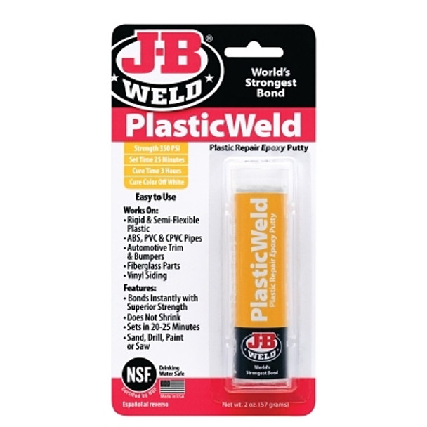 J-B Weld KwikPlastik Epoxy Putty, 2 oz (6 EA / BX)