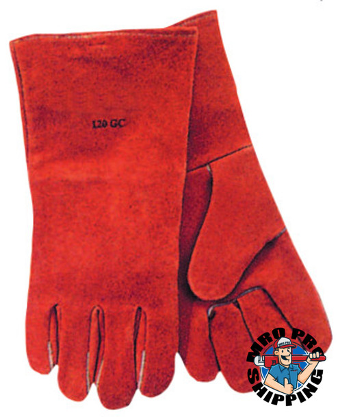 Premium Welding Gloves, Split Cowhide, Large, Pearl Gray (1 PR / PR)