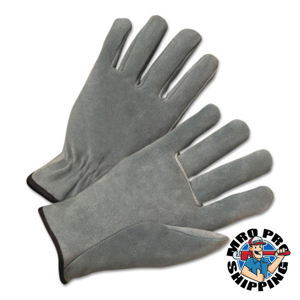 Anchor Products 4000 Series Leather Driver Gloves, Split Cowhide, Small, Unlined, Pearl Gray (12 PR/EA)