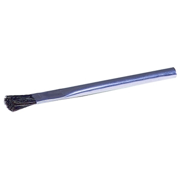 Weiler Acid/Flux Brushes, 1/2" wide, 3/4" trim, Black Horsehair, Tin Ferrule handle (1 EA / EA)