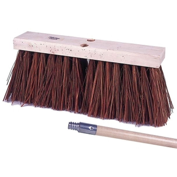 Weiler Street Broom, 16 in Hardwood Block, 6-1/4 in Trim, Bass/Palmyra Blend, 12 Kit (1 EA / EA)