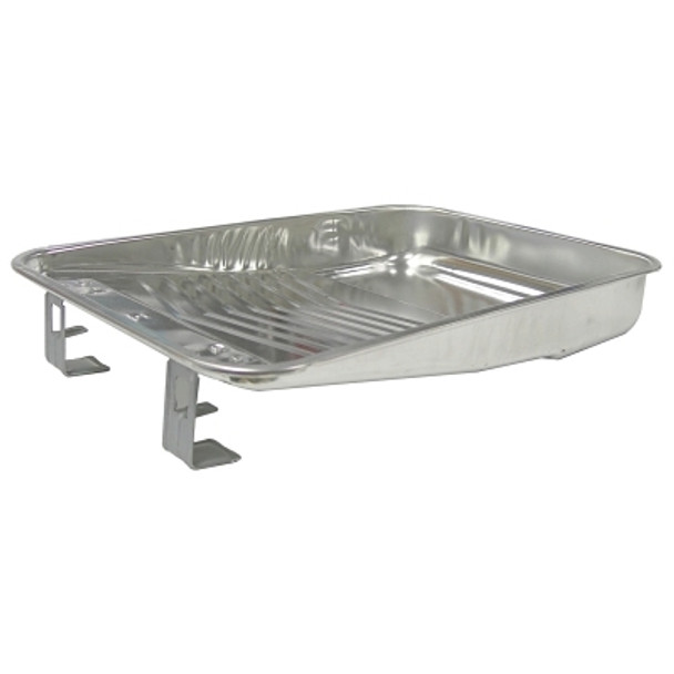 Weiler Paint Tray and Liner, 2 qt, Galvanized Steel Paint Tray, Used with 9 in Rollers and 96702 Paint Liner (1 EA / EA)