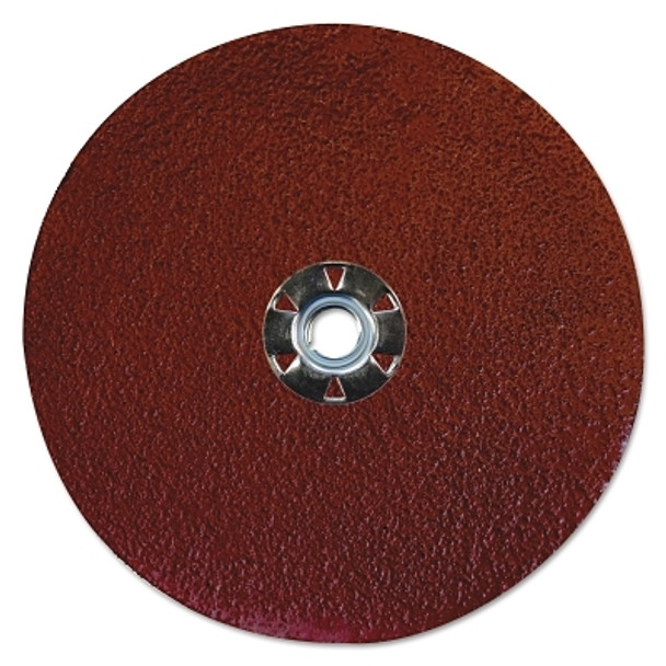 Weiler Tiger Aluminum Resin Fiber Discs, 7 in Dia, 5/8 Arbor, 24 Grit, Aluminum Oxide (25 EA / BX)