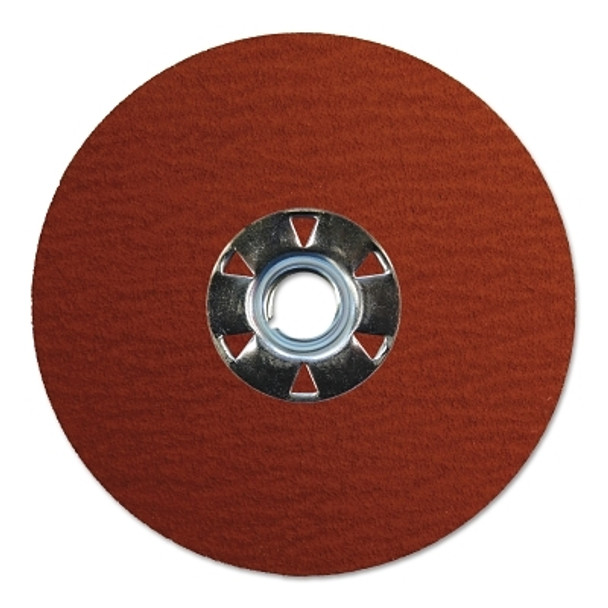 Weiler Tiger Ceramic Resin Fiber Discs, 4 1/2 in Dia, 5/8 in-11 Arbor, 60 Grit, 25/Box (25 EA / BX)