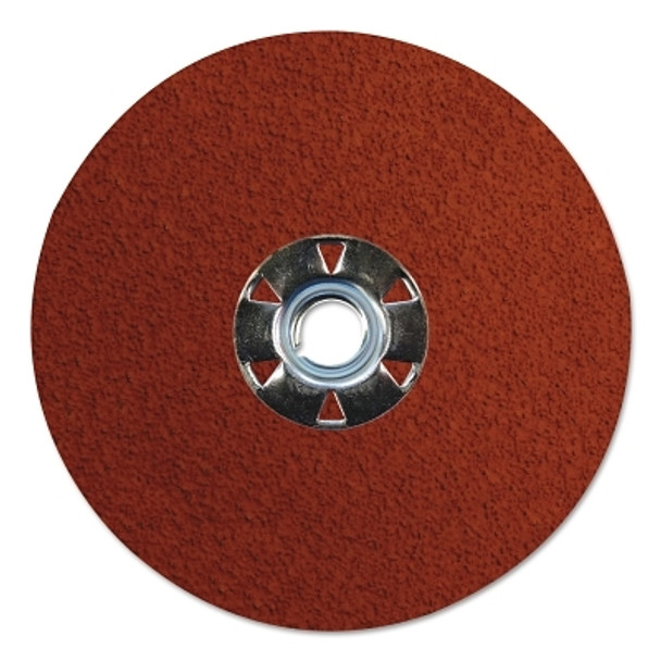 Weiler Tiger Ceramic Resin Fiber Discs, 5 in Dia, 5/8 Arbor, 36 Grit, Ceramic (25 EA / BX)