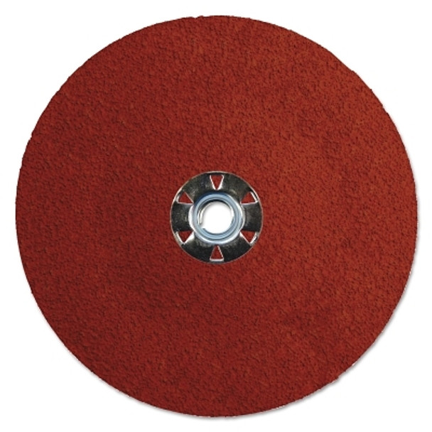 Weiler Tiger Ceramic Resin Fiber Discs, 7 in Dia, 5/8 Arbor, 24 Grit, Ceramic (25 EA / BX)