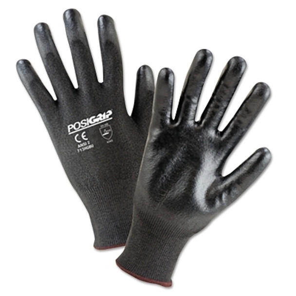 713HGBU Palm Coated HPPE Gloves, Large, Black (12 PR / DZ)