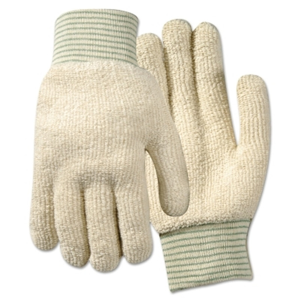 Heavyweight Poly/Cotton Gloves, Large, White (12 PR / DZ)