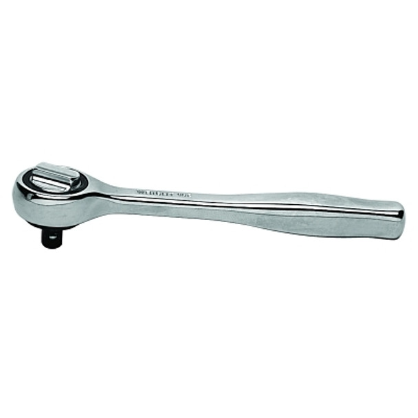 1/4" Drive Ratchets, Round, 5 1/4 in, Chrome, Contour Grip (1 EA)