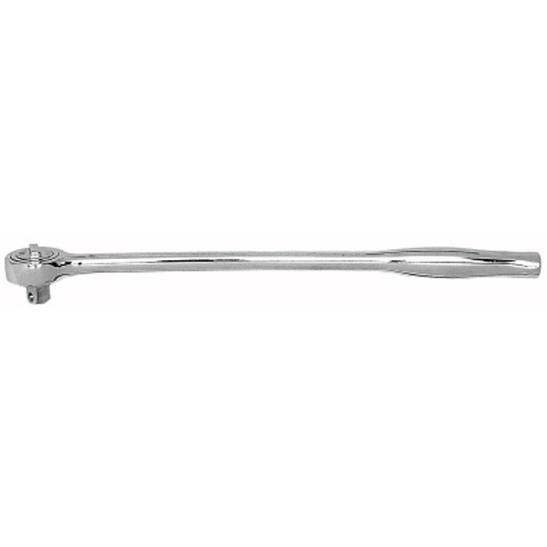 1/2 in Drive Ratchets, Round 15 in, Chrome, Contour Handle (1 EA)