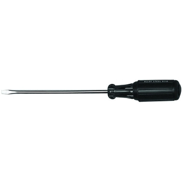 Cushion Grip Cabinet Tip Screwdrivers, 3/16 in, 10 in Overall L (1 EA)