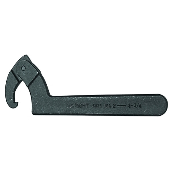 Wright Tool Adjustable Hook Spanner Wrenches, 8 3/4 in Opening, Hook, 13 3/4 in (1 EA / EA)
