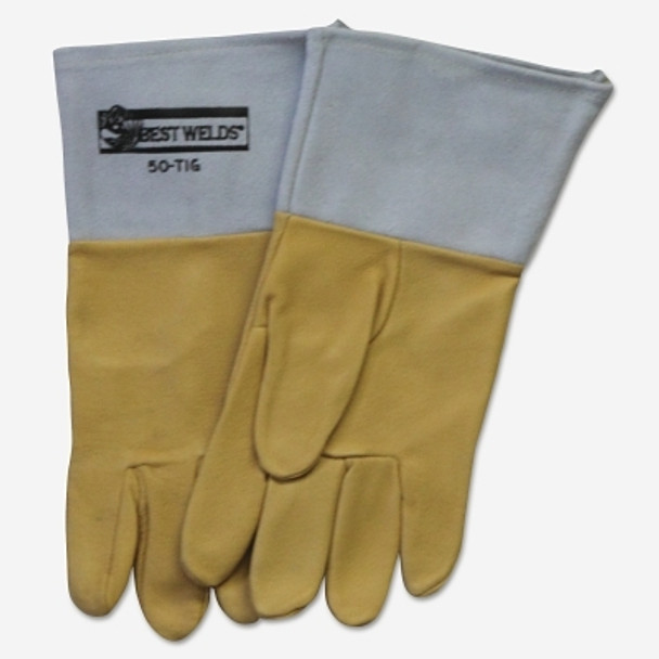 Pigskin 50-TIG Welding Gloves, Large, Tan (1 PR / PR)