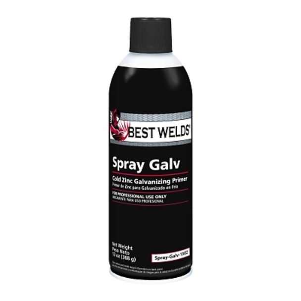 Best Welds Cold Zinc Galvanizing Primer, 13 oz Aerosol Can, Grey (12 EA / CA)