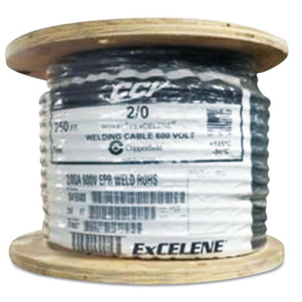 Best Welds Welding Cable, 4/0 AWG, 250 ft Reel, Black (250 FT / RE)