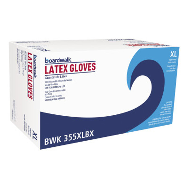 Boardwalk General Purpose Powdered Latex Gloves, X-Large, Natural (100 BX/DZ)