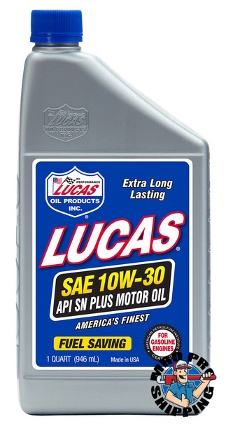 Lucas Oil SAE 10W-30 Motor Oil, 1 Quart (6 BTL / CS)