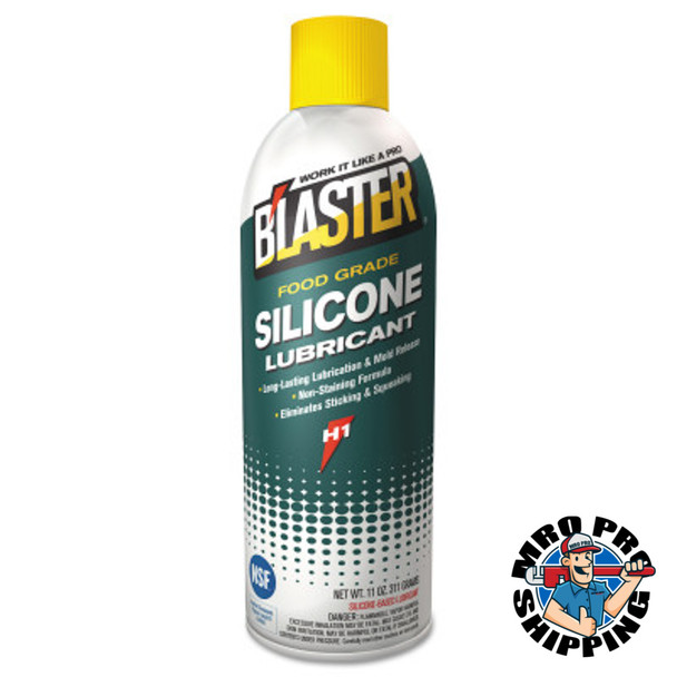 Blaster Food Grade Silicone Lubricants, 11 oz, Aerosol, 6/Case (6 CA/EA)