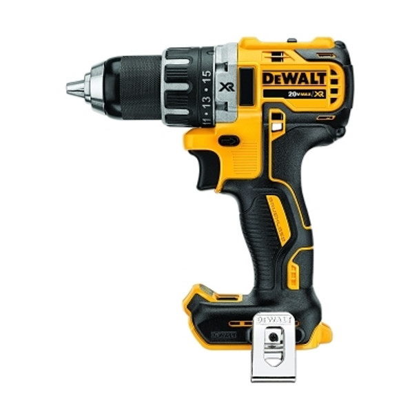 DeWalt 20V MAX* XR Li-Ion Brushless Compact Drill/Driver, 20 V DC, 1/2 All Metal Ratcheting Chuck, 550 RPM/2,000 RPM, Tool Only (1 EA / EA)